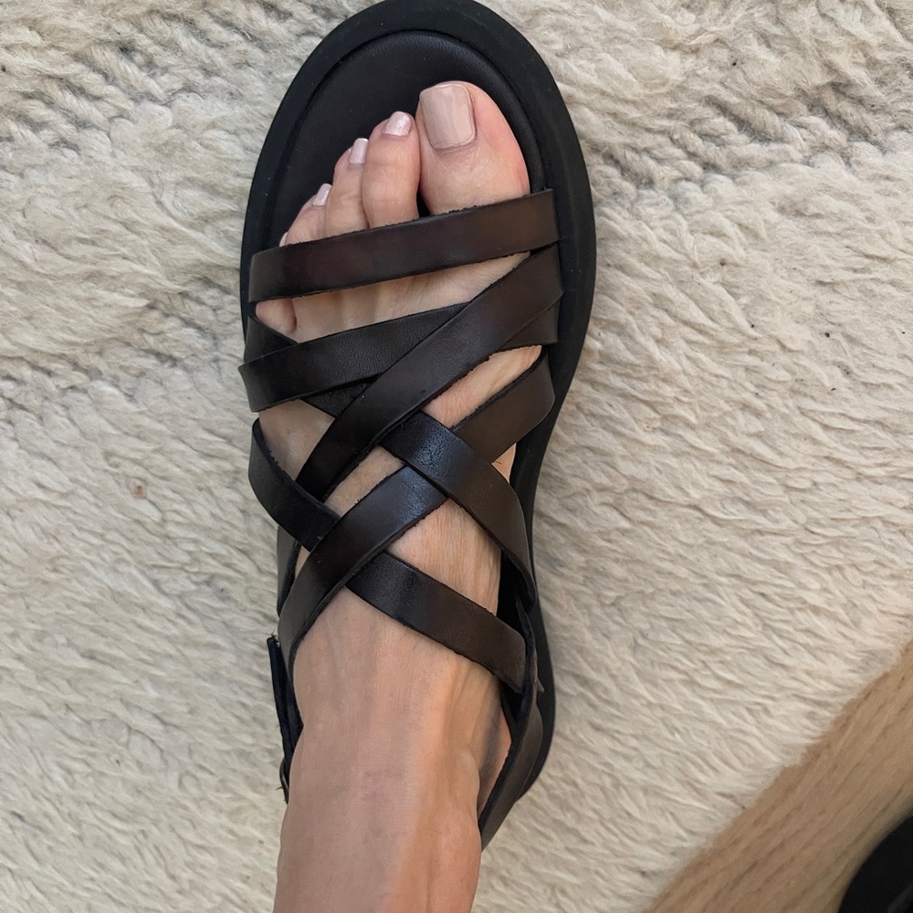 Black Strappy Sandals